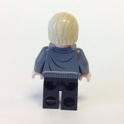 LEGO Minifigure-Draco Malfoy, Slytherin Stripe and Shield Torso, Black Legs-Harry Potter-HP115-Creative Brick Builders